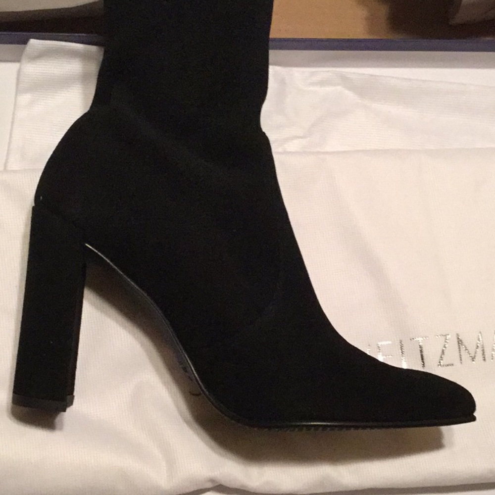 Stuart Weitzman OTK Highchamp Suede Boots - Picture 8 of 8